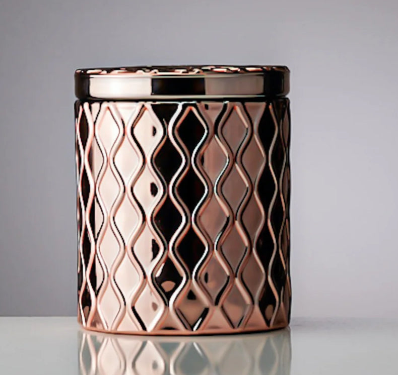 7oz Luxe Wooden wick Fragranced Candle : Lemongrass