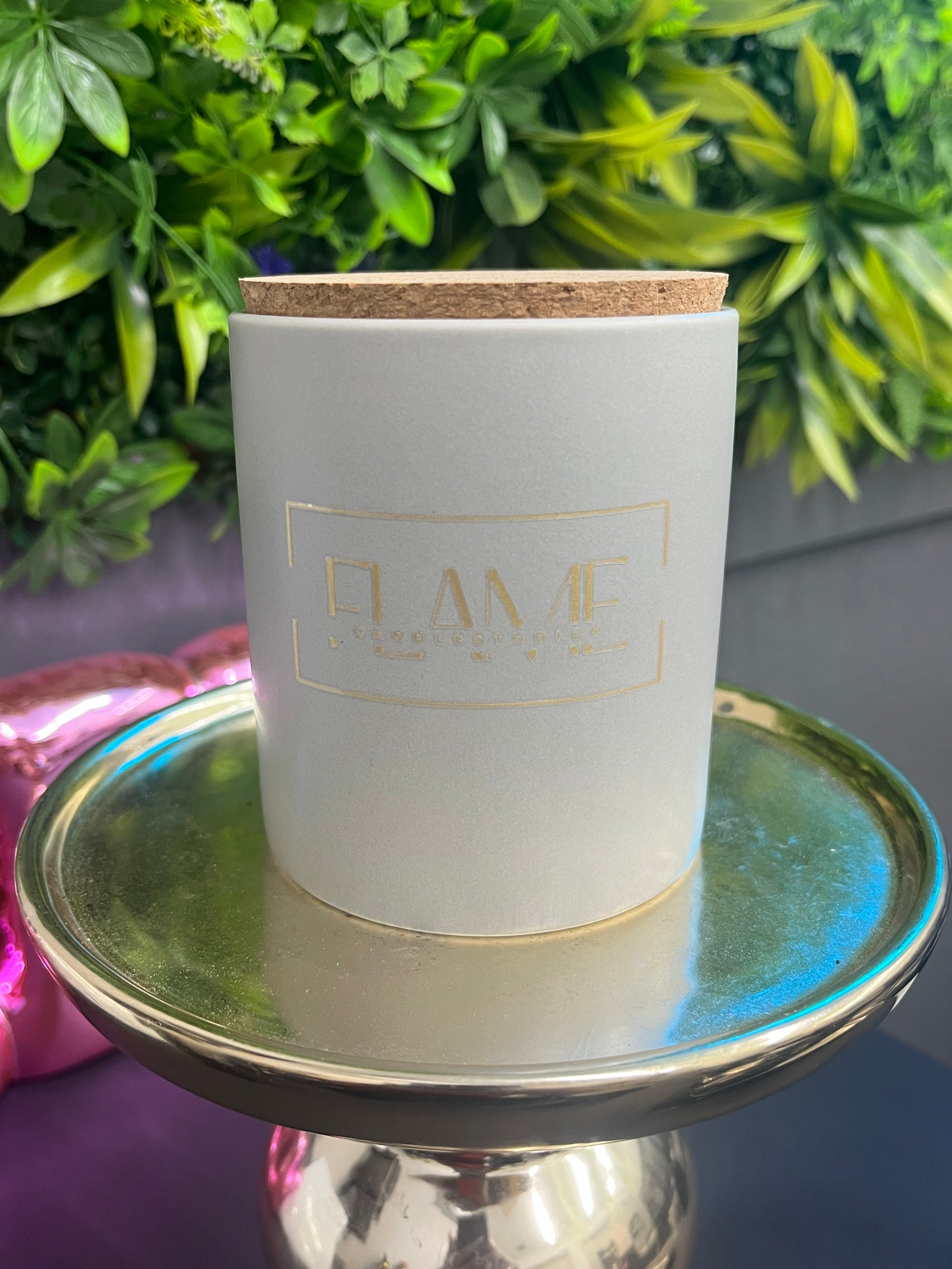 10oz Modern Luxe Ceramic Wooden Wick Candle Hotel Collection