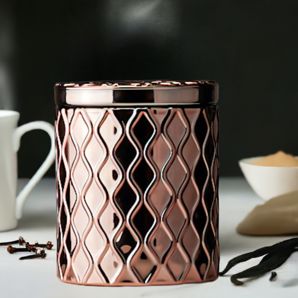 7oz Luxe Wooden wick Fragranced Candle : Vanilla Chai Latte