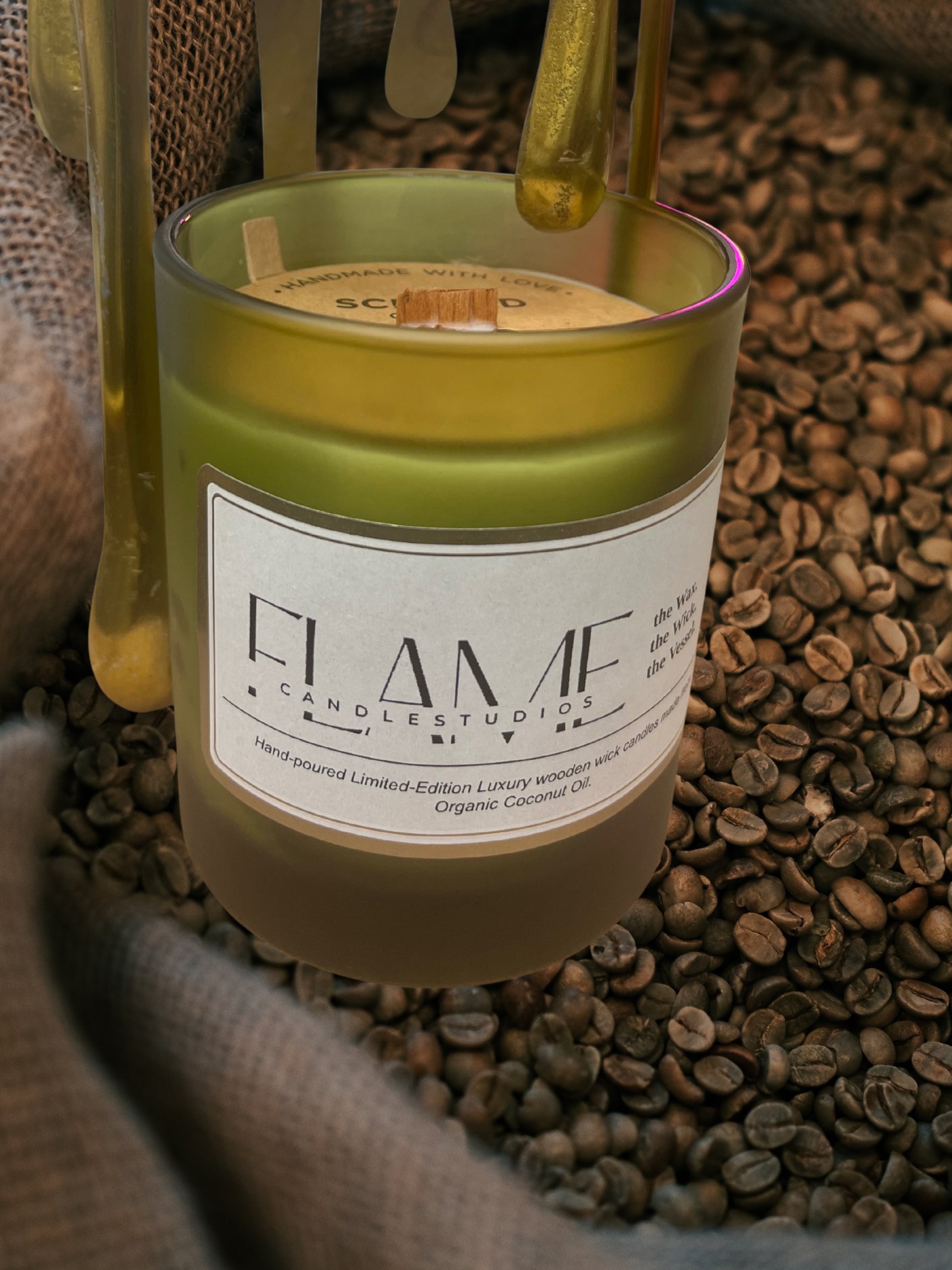 10oz Regal Frost Wooden Wick "Morning Brew”