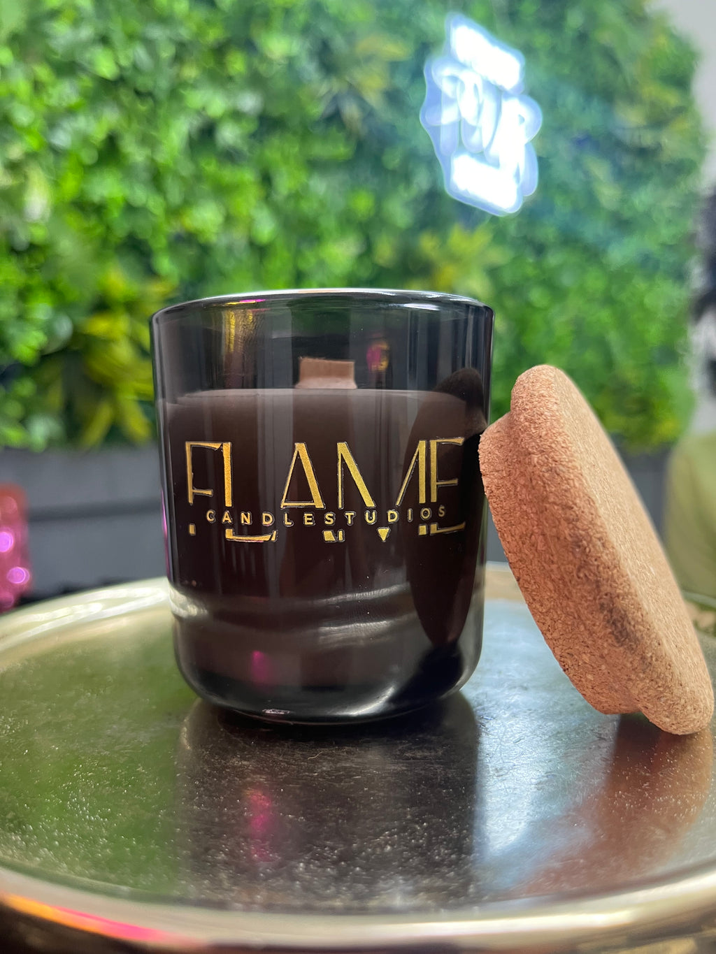 3oz Cork-top Wooden wick scented candle CINNAMON