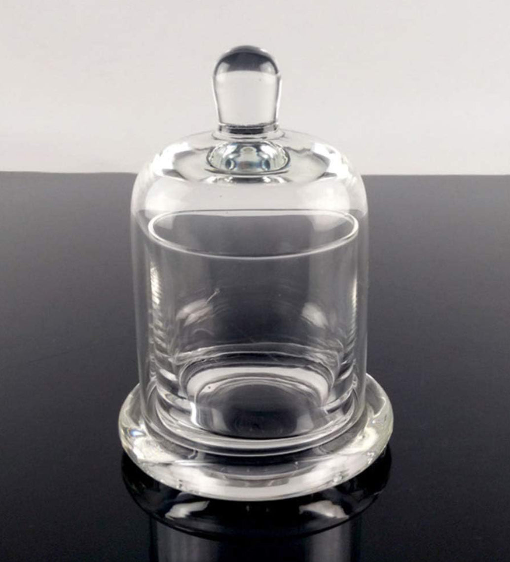 11oz Cloche Wood wick Coconut Wax Candle COCOA CASHMERE