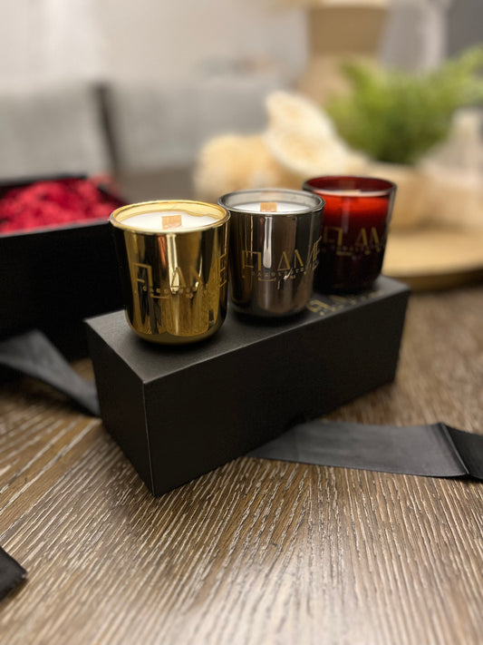 Luxe Trio - 3 candle set - wooden wick
