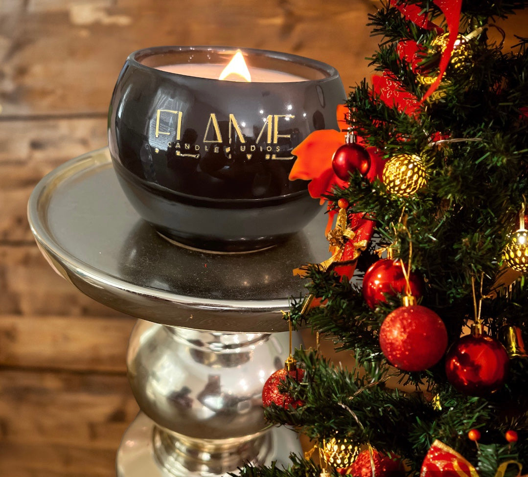 10oz Ceramic Wooden wick Scented Candle BANANA NUT BREAD